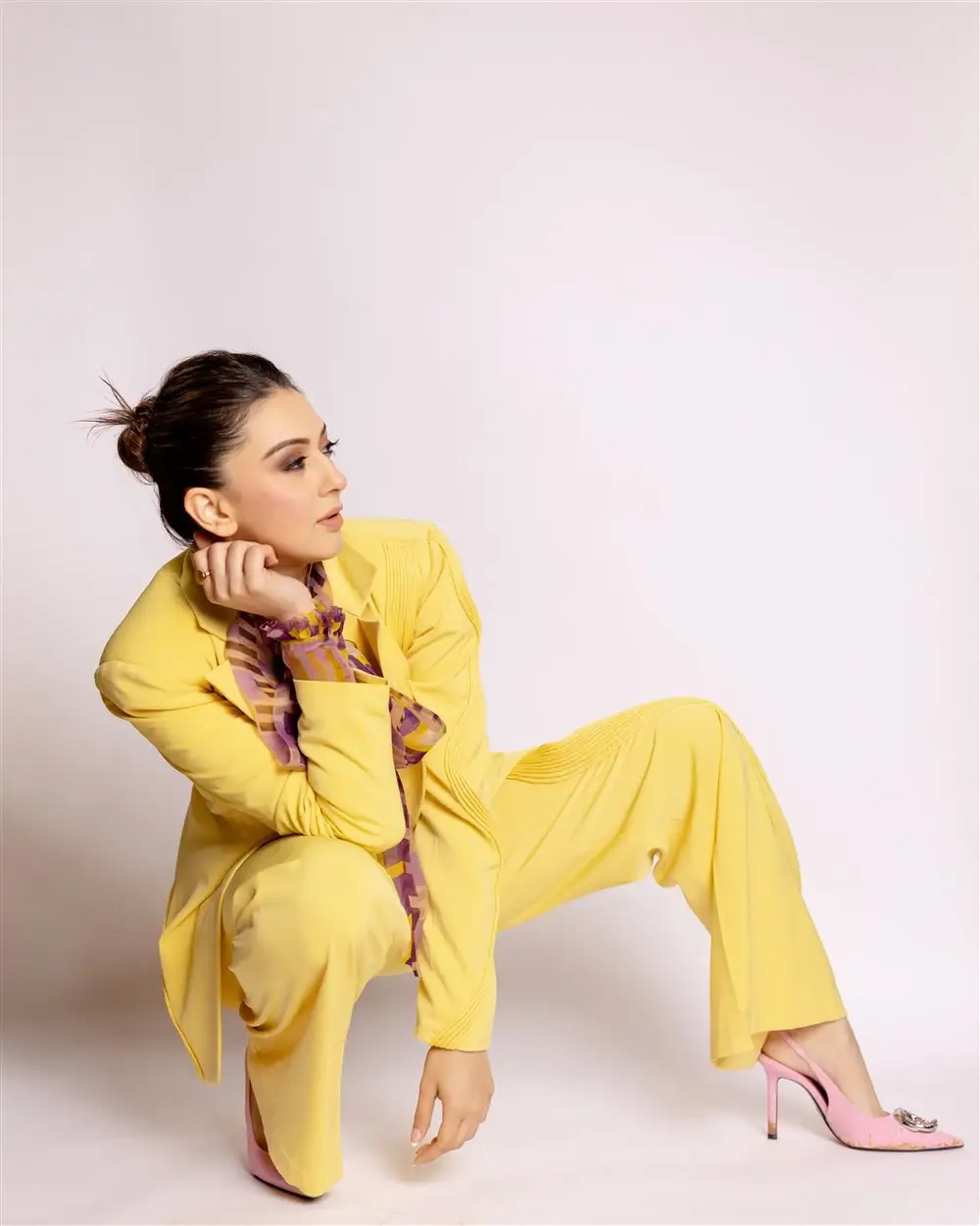 Hansika Motwani Photoshoot In Yellow Dress